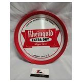 Rheingold Extra Dry Lager Beer serving tray