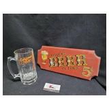 Beer Sign &  California Rootbeer Schnapps  Mug