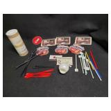 Assorted Stir Stick, coasters, pour tops,