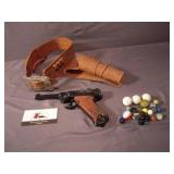 Marbles, Toy Gun & Holster