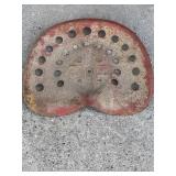 Metal tractor seat