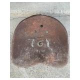 Metal tractor seat