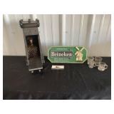 Heineken sign and miscellaneous