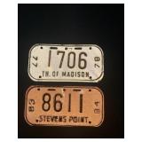 Bicycle license plates