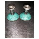 .925s Sterling Norway candle holders