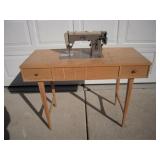Sewing Machine & Cabinet