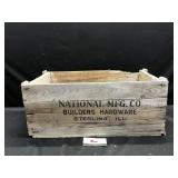 National MFG. CO Crate