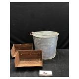 Galvanize Pale & Bins