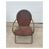 Vintage metal lawn chair
