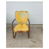 Vintage metal lawn chair