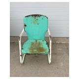 Vintage metal lawn chair