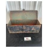 Vintage metal toolbox