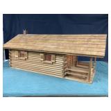 Folk Art Hand-Made Large Scale Log Cabin