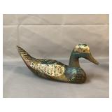 Antique Hand-Painted Wooden Duck