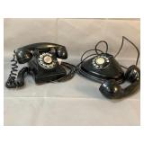Pair of Vintage Rotary Dial Phones