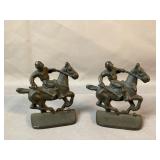 Cast Iron Polo Bookends