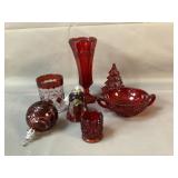 Ruby Glass Lot Fostoria, Imperial, Waterford