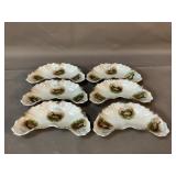 Porcelain Bone Dishes - Wild Bird Patter