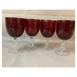 Zrike Ruby Goblets