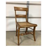 Curly Maple Caned Chair