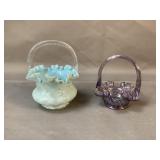 Pair of Glass Baskets