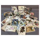 Assorted Vintage Postcards, Valentines, Easter