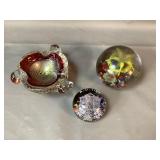 Paper Weights & Art Glass Ashtray