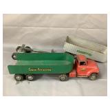 Tonka Tractor Trailer and extra Trailer