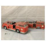 Buddy L Texaco Fire Chief Truck and Extra Truck