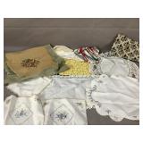 Various Linens and Wash Clothes