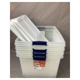 4 Totes 66 Qt w/ Lid