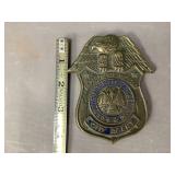 Brass Dept of the Army CID Agent Plaque