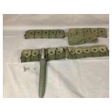 US Army Cartridge Belts and Bayonet