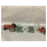 Arcade Toy Tractor and Implements