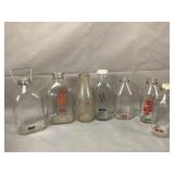 Lot of Various Milk Bottles (as pictured)