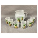 Juice Set with Pineapple Design