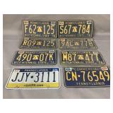 Lot of Early License Plates