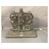 Lighted Halloween Ceramic House