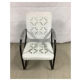 White Metal Outdoor Chair