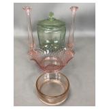 Depression Glass Lot includes Uranium Glass