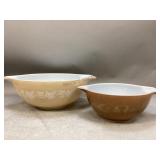 Pyrex Sandalwood Ivy, & American Mixing Bowl