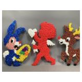 Holiday Themed Popcorn Art Home Decorations