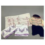 Vintage Embroidered Baby Blanket and More