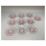Pink Depression Glass Plates