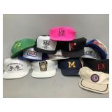 Assorted Advertisement Flat Bill Snapback Hats