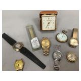 Assorted Vintage Wrist Watches & Pocket Watches