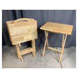 Four TV Stands with Storage Carrying Rack