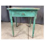 Early Painted 1 Drawer Stand
