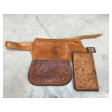 Leather Change Bag, Checkbook Holder & MORE