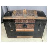 Vintage Dome Top Steamers Trunk